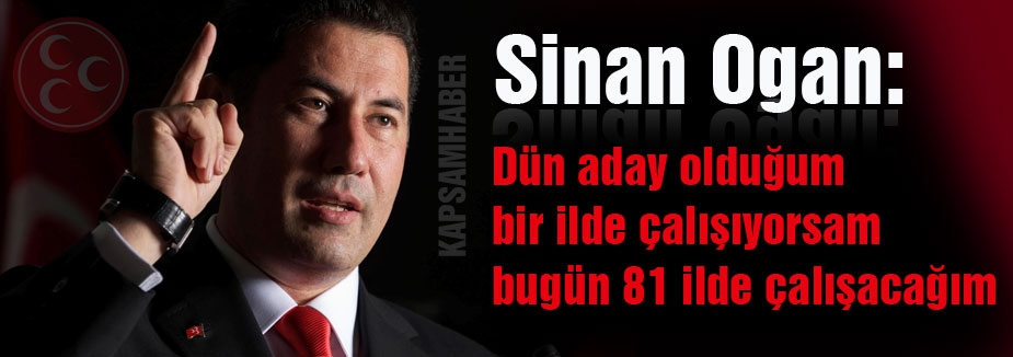 Sinan Oğan; Partim İçin 1 il'de değil, 81 il'de çalışacağım
