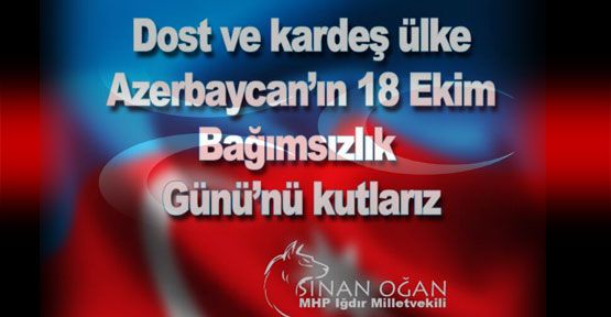 Sinan Oğan'dan Kutlama Mesajı