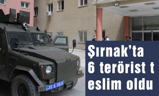 Şırnak’ta 6 terörist teslim oldu