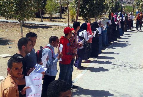 Sisi'nin adaylığı protesto edildi...