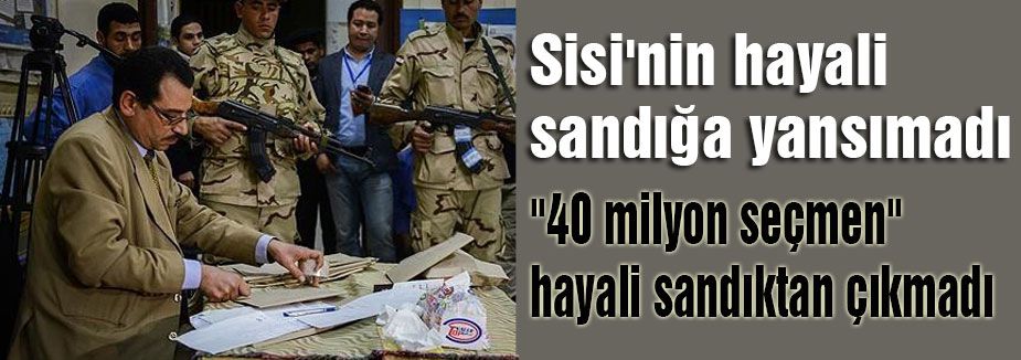 Sisi'nin hayali sandığa yansımadı