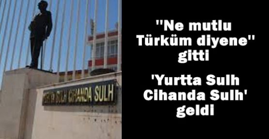 Sonunda buda kalktı ''Ne mutlu Türküm diyene''