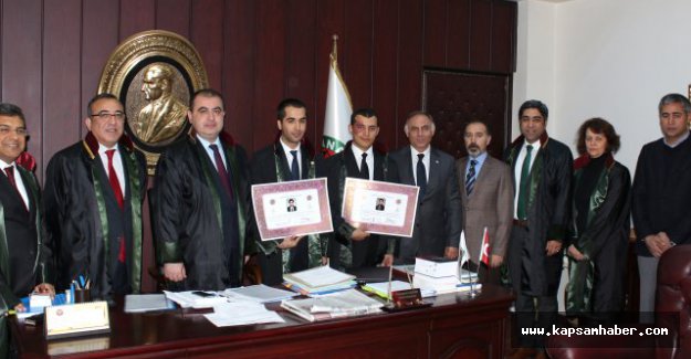 Stajını tamamlayan avukatlar ruhsatlarını aldı