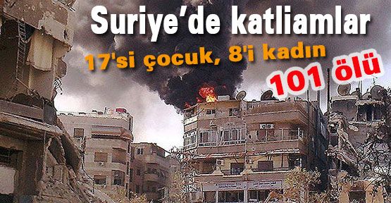 Suriye'de katliam devam ediyor
