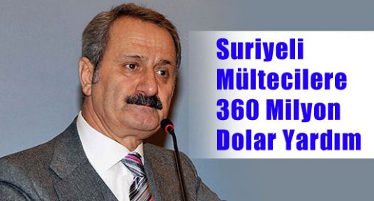Suriyeli Mültecilere 360 Milyon Dolar