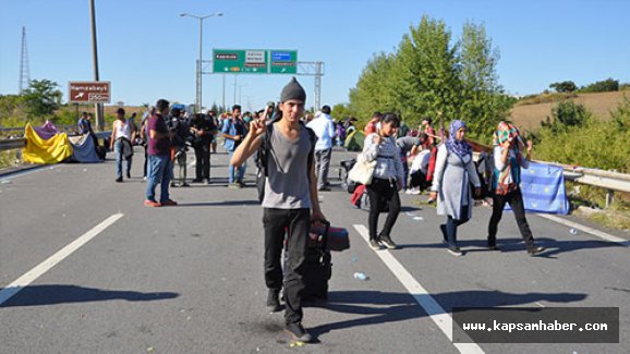Suriyeliler TEM’den ayrıldı
