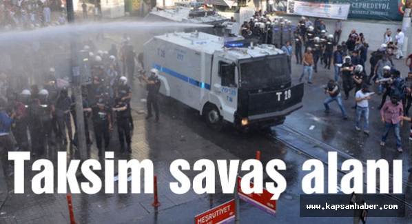 Taksim'de polis müdahalesi