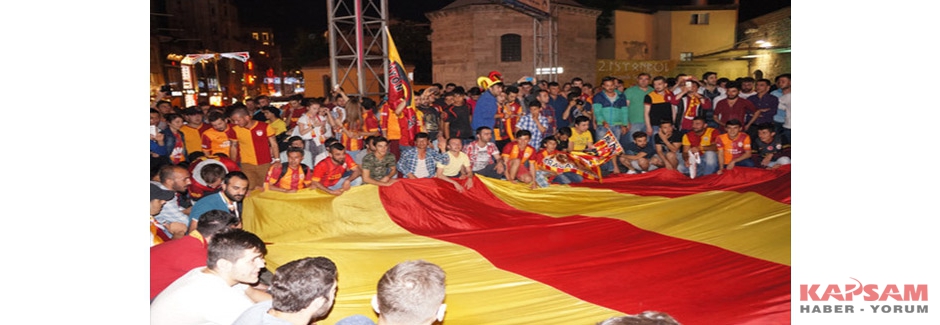 Taksim’de Galatasaray coşkusu