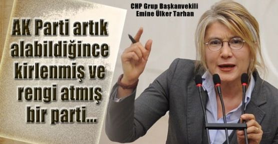 Tarhan, “AKP'nin eline şehitlerin kanı bulaşmıştır'