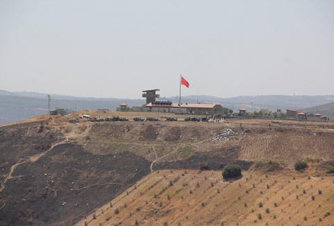 Teröristlerden taciz ateşi