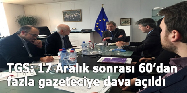 TGS: 17 Aralık sonrası 60’dan fazla gazeteciye dava açıldı