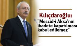 "Mescid-i Aksa’nın ibadete kapatılması...