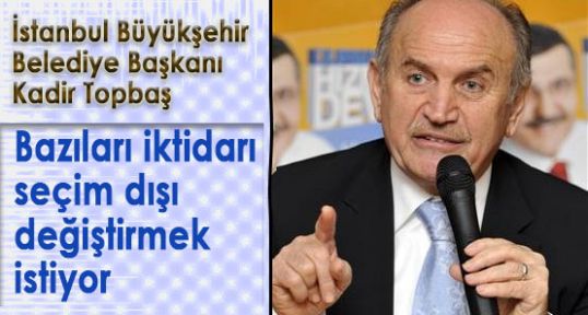 TOPBAŞ;Tüm projeler halka sorulmaz!