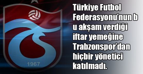 Trabzonspor’dan TFF'ye rest
