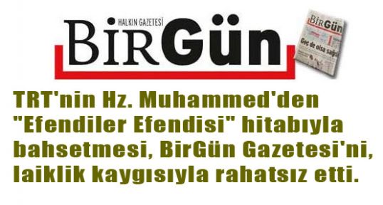 TRT'YE PEYGAMBER ELEŞTİRİSİ