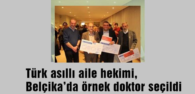 Türk hekim Belçika’da örnek doktor seçildi