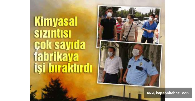 Tuzla’da, kimyasal sızıntı