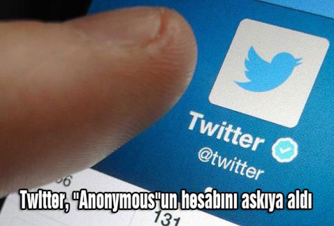 ''Anonymous''un hesabını askıya aldı
