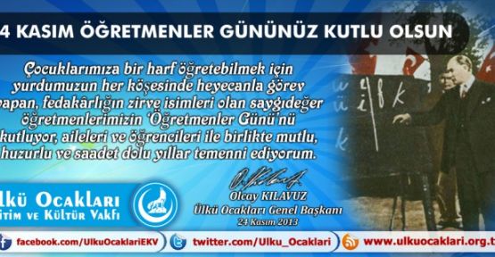 Ülkü Ocakları Öğretmenler Gününü Kutladı
