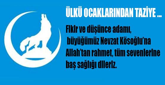 Ülkü ocaklarından taziye mesajı