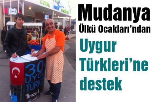 Ülkü Ocakları’ndan Uygur Türkleri’ne destek