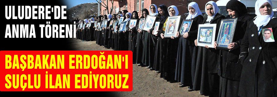Uludere'de Anma Töreni