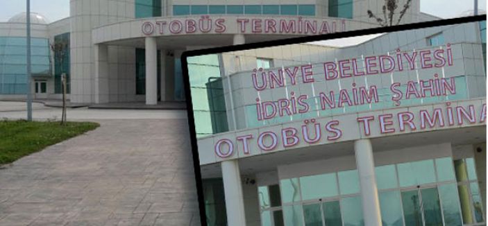 Ünye'de İdris Naim Şahin’in ismi kaldırıldı