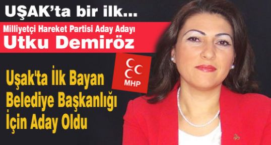 Uşak'ta MHP'den İlk Bayan Aday Adayı