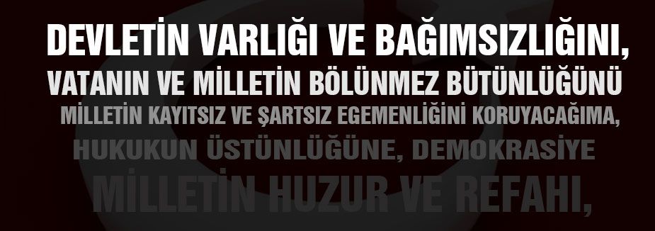 VATANIN VE MİLLETİN BÖLÜNMEZ BÜTÜNLÜĞÜNÜ...
