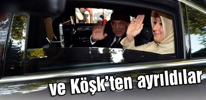 Ve Köşk'ten ayrıldılar...