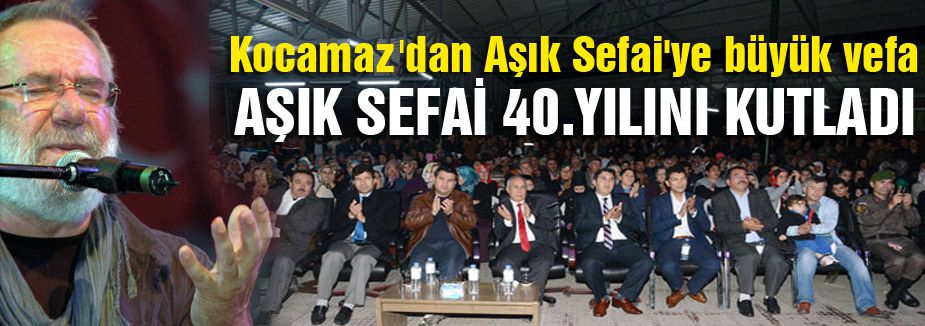 Vefalı Belediye başkanından Aşık Sefai gecesi