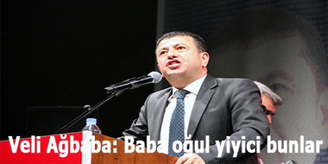 Veli Ağbaba: Baba oğul yiyici bunlar
