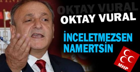 Vural: ''İnceletmezsen Namertsin“