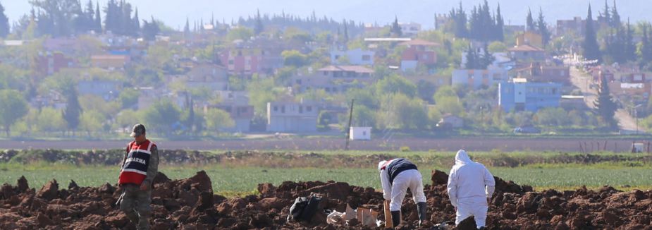 Yayladağı kırsalına havan topu mermisi...