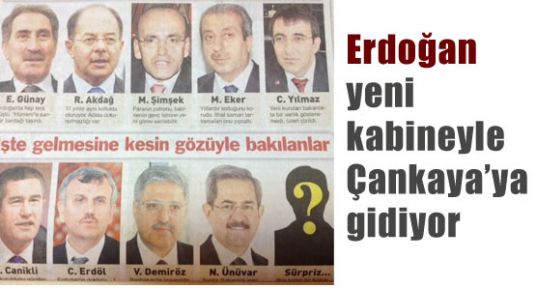 Yeni Kabine Çankaya’ya Yolunda