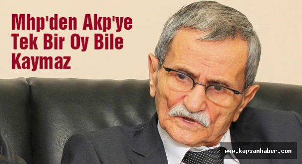 Yılma Durak: Mhp'den Akp'ye Tek Bir Oy Bile Kaymaz