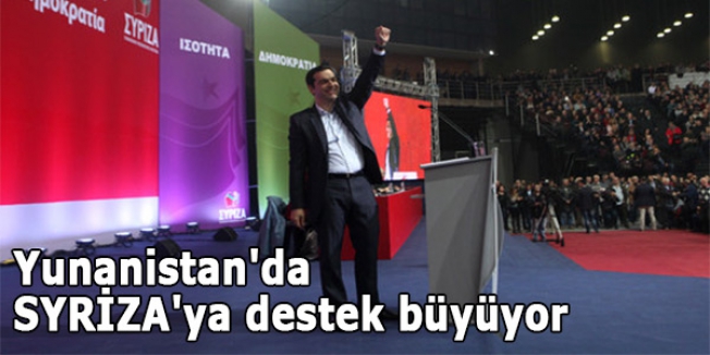 Yunanistan'da SYRİZA'ya destek büyüyor