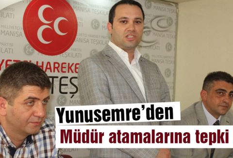 Yunusemre'den Müdür Atamalarına Tepki