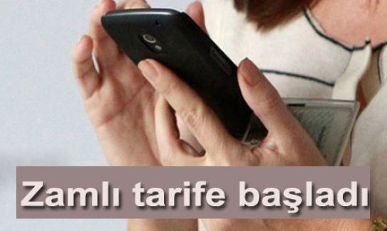 Zamlı tarife başladı...