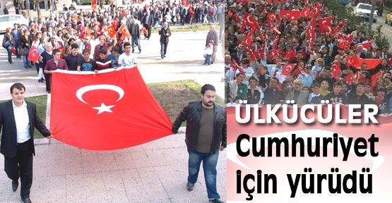 Zonguldak'ta Mhp'liler Cumhuriyet için yürüdü
