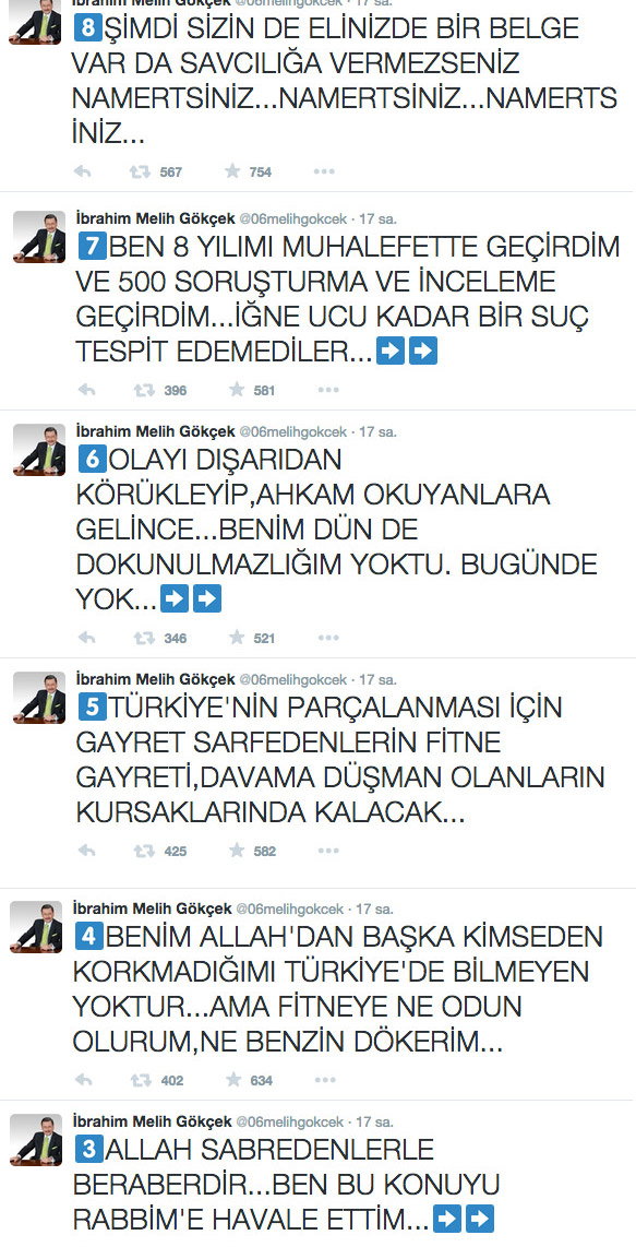 melih gokcek twitter