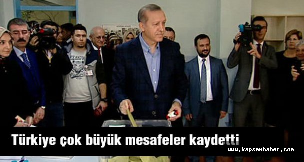 Erdoğan: Türkiye çok büyük mesafeler kaydetti