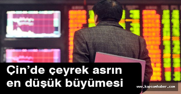 Çin’de 25 yıl'ın en düşük büyüme oranı...