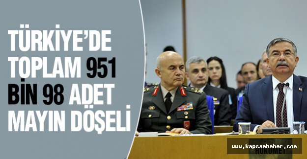 Türkiye'de Toplam 951 Bin 98 Adet Mayın Döşeli