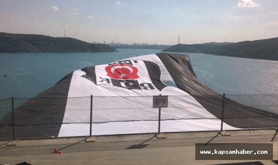 Şampiyon Beşiktaş'ın bayrağı Yavuz Sultan Selim'de dalgalanıyor