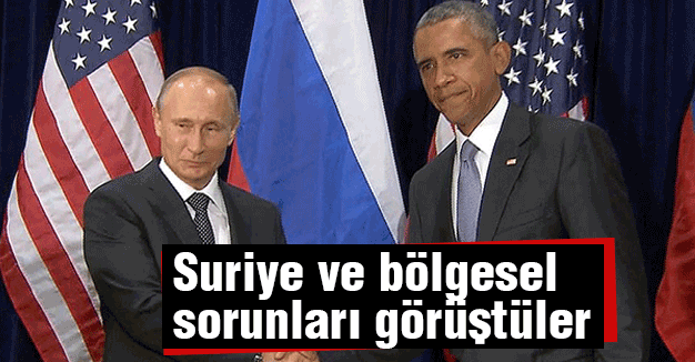 İKİ Lider, Suriye ve bölgesel sorunları görüştü