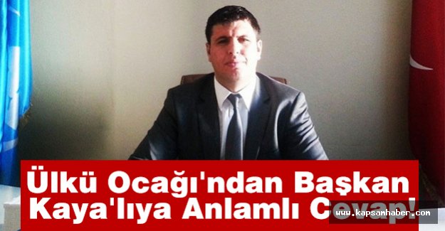Kuşadası Ülkü Ocağı'ndan Başkan Kaya'lıya Anlamlı Cevap!