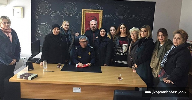MHP Atakum Kadın Kolları Polis Merkezi'ni Ziyaret Etti
