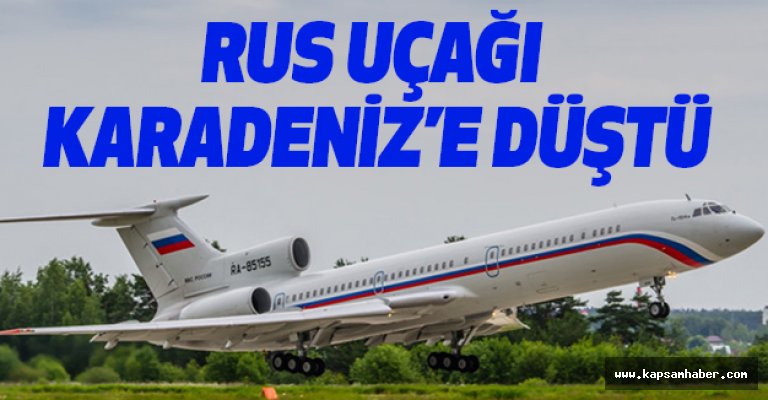 Rus Basını ve Askerleri Taşıyan Uçak Karadeniz'de Düştü