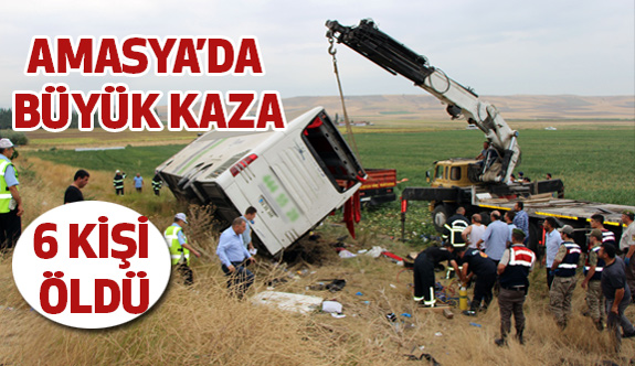 Amasya'da Korkunç Kaza: 6 Kişi Hayatını Kaybetti